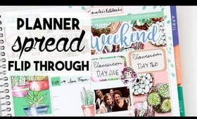 Planner Spread Flip Through