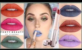 FENTY BEAUTY MATTEMOISELLE SWATCHES 💸😍Full Collection & Review