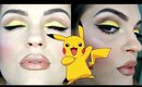 WEARABLE Pikachu Inspired Cut Crease  | Pokemon Makeup Tutorial  (COLLAB)