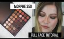 FULL FACE Using Only ONE Eyeshadow Palette Challenge | 35O Palette By Morphe