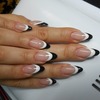 Black and white Nails