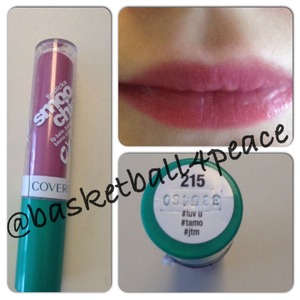 I love this color! Plus, it's really moisturizing. (I used Covergirl Smoochies in #215)