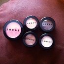 4 Lorac eyeshadows and 1 Lorac blush 