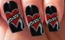 Valentine's Day Special 6/10 Ed Hardy Inspired Nail Art Tutorial