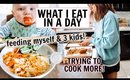 WHAT I EAT IN A DAY & FEED MY 3 KIDS! | Kendra Atkins