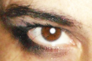 I have strange little dots in my irises, but it is all good, I guess. My eyes are a kind of red brown, actually.