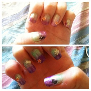 color end up more opaque in the right hand., but i think its ok :)
