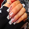 Abstract valentine's day Heart Nails