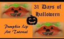 31 Days of Halloween: Pumpkin Lip Art Tutorial