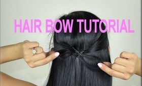 ✿ BACK TO SCHOOL SIMPLE HAIR BOW TUTORIAL! ✿