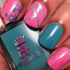 Pink and Teal