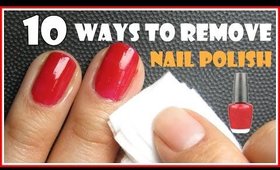 10 WAYS TO REMOVE NAIL POLISH WITH AND WITHOUT REMOVERS | MELINEY HOW TO BASICS TUTORIAL