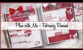 Plan with Me | February Monthly Rewind (Erin Condren)