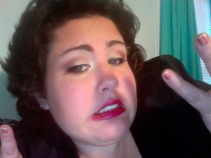 Realization: The less I want to go into work, the more likely I am to do my makeup like an old time-y prostitute.