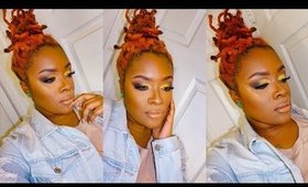 EASY LAZY LOC BUN TUTORIAL FOR SHORT LOCS!