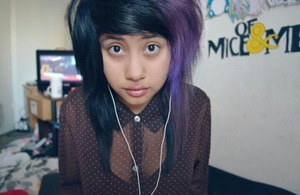 Dyed my hair purple 