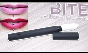 Review & Swatches: BITE Blanc Matte Crème Lip Crayon | Ombré Lip + Application!