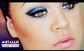 METALLIC BLUE EYES ϟ Sleek i-Divine Acid Palette