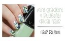 Mint Gradient Butterfly Decal Nails | NailsByErin