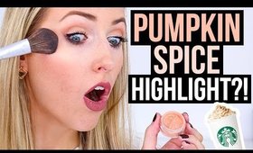 Pumpkin Spice Latte HIGHLIGHT: DOES IT WORK?! || Swatches vs. Popular Highlights!