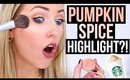 Pumpkin Spice Latte HIGHLIGHT: DOES IT WORK?! || Swatches vs. Popular Highlights!