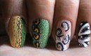 Magic Gradient & Glitter Nails - easy nail art for short nails- nail art tutorial- beginners designs