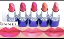 Rimmel Moisture Renew Lipstick Swatches on Lips 6 colors