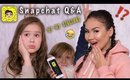 SNAPCHAT Q&A - SIBLINGS, RELIGION, LIFE GOALS | Maryam Maquillage