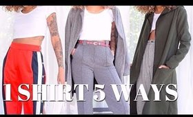 How To Style: A Basic White T-Shirt 5 Different Ways!