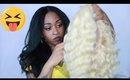 BLONDE SYNTHETIC WIG TRY - ON | IAMAHAIR