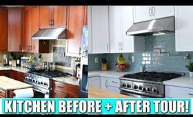 KITCHEN MAKEOVER TOUR! | Before & After