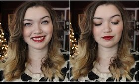 Gold Eyes & Red Lips Tutorial!