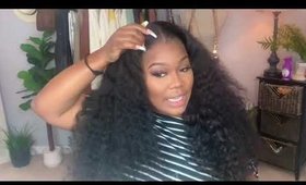 BIG BEAUTIFUL HAIR VERY SOFT LOOKING BABY HAIR  NATURAL WATCH ME LAY THIS WIG FT EULLAIR HAIR