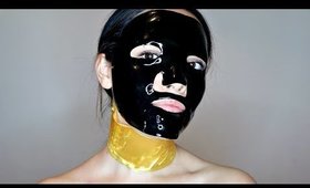 Mascarilla de oro para cuello y de barro negro para rostro ||| Lilia Cortés