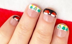 Christmas Nail Art 3 in 1: Cartoon, French and Funky!