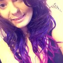 Dark purple, bright purple, bright pink 💗 microbead hair extensions 💇