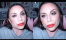 Metallic Make-Up Week Day 4 | Bronze Smokey Eyes & Red Lips Make-Up Tutorial
