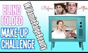 BLINDFOLDED MAKE-UP CHALLENGE w/ JamiePaigeBeauty