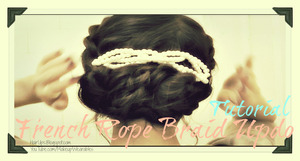 Quick & Easy Hairstyles Hair Tutorial | Learn how to do a French Rope Braid Twist Updo for medium long hair for everyday look and formal occasion, like a wedding. http://www.makeupwearables.com/2012/12/how-to-french-rope-braid-twist.html