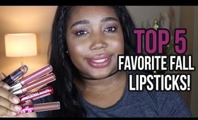 Top 5 Favorite Fall Lipsticks | Jessica Chanell