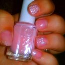 Essie Petal Pink Nail Art
