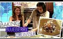Baking Blueberry Crumble