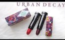 Review & Swatches: URBAN DECAY Alice Through the Looking Glass Lipsticks | Dupes!