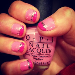 Opi: I think in pink 
Essie: mod square, set in stones 