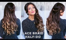 Lace Braid Half-Do Hairstyle