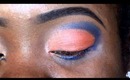 Orange & Blue cut crease