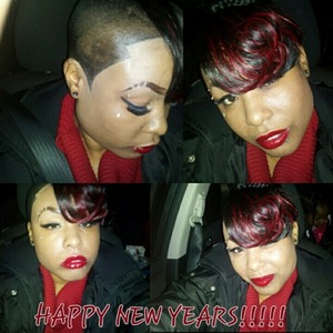this is how i did my hair for new years (i know it's late tho...)