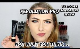 Revolution Pro Full Cover HONEST Foundation Review 🤔 | shivonmakeupbiz