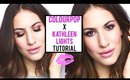 Purple + Gold Makeup Tutorial ♡ KATHLEENLIGHTS X COLOURPOP Eyeshadow Quad | JamiePaigeBeauty