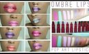 POP ART Lipstick Swatches/ Combos #paintedlipsproject